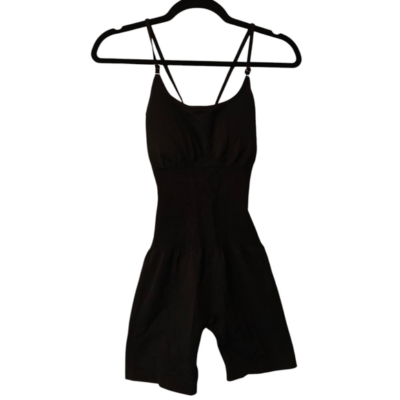OMKAGI NWT Strappy Backless One Piece Bodycon Romper in Black Size Small - Picture 10 of 14